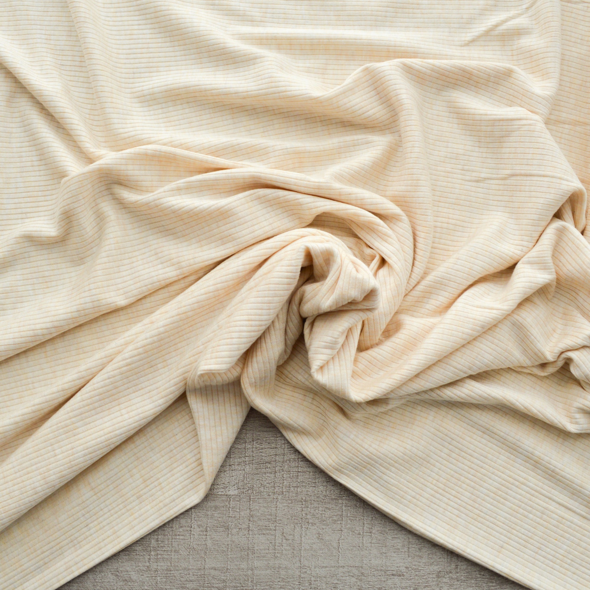 Ribbed Modal Knit - Heather Almond - Thread Count Fabrics