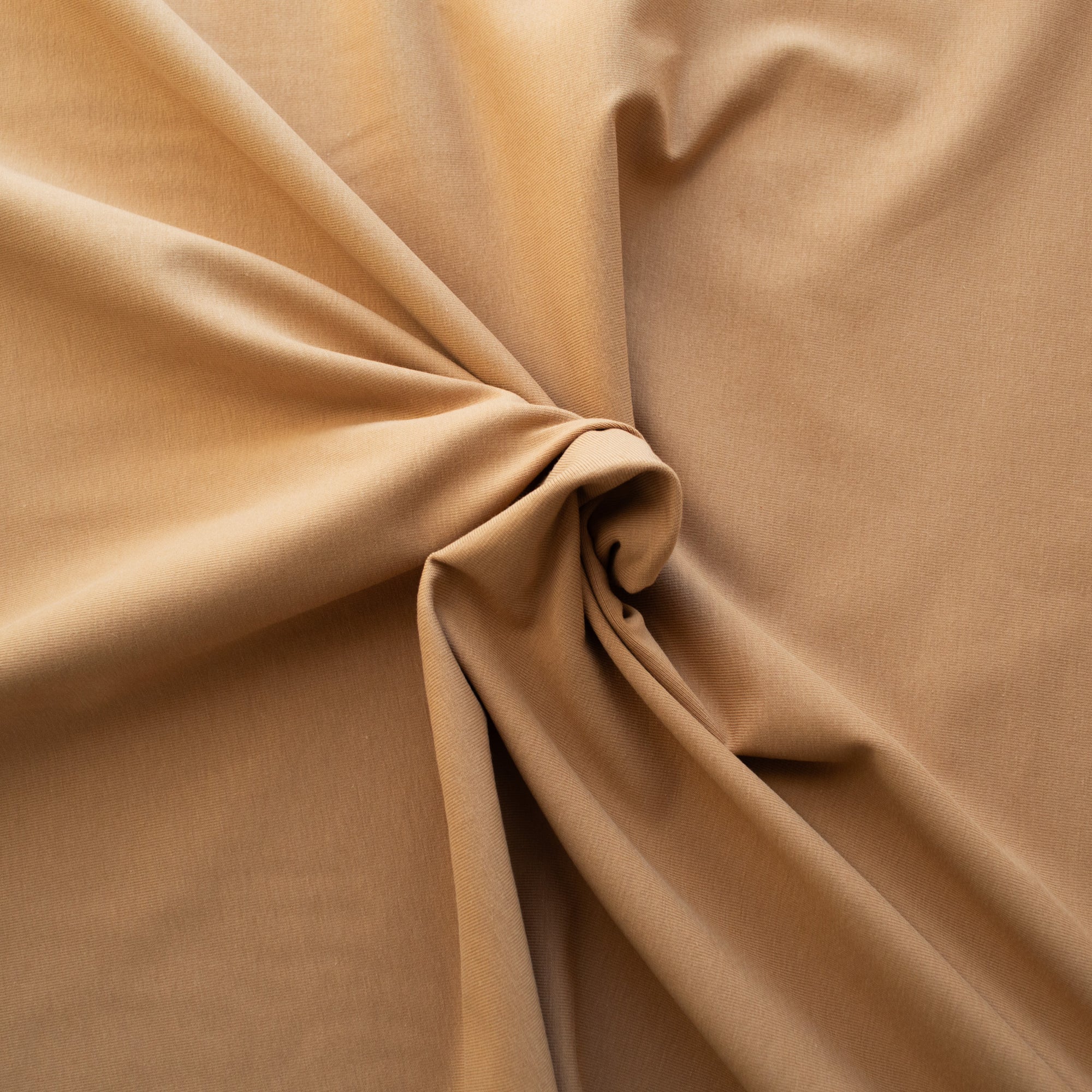 Solid Cotton Jersey - Camel | Knit