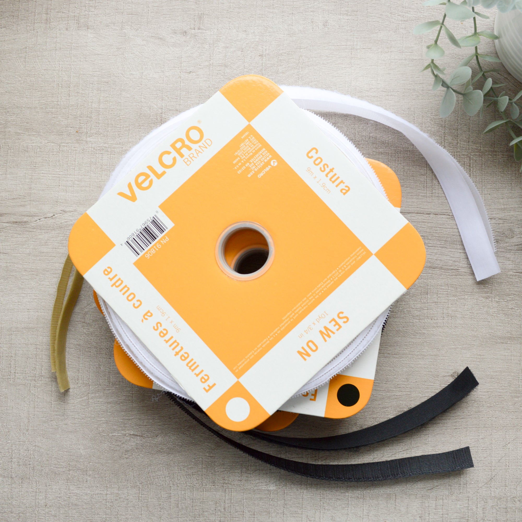 VELCRO Brand For Fabrics Sew On Soft and Flexible Tape No Ironing