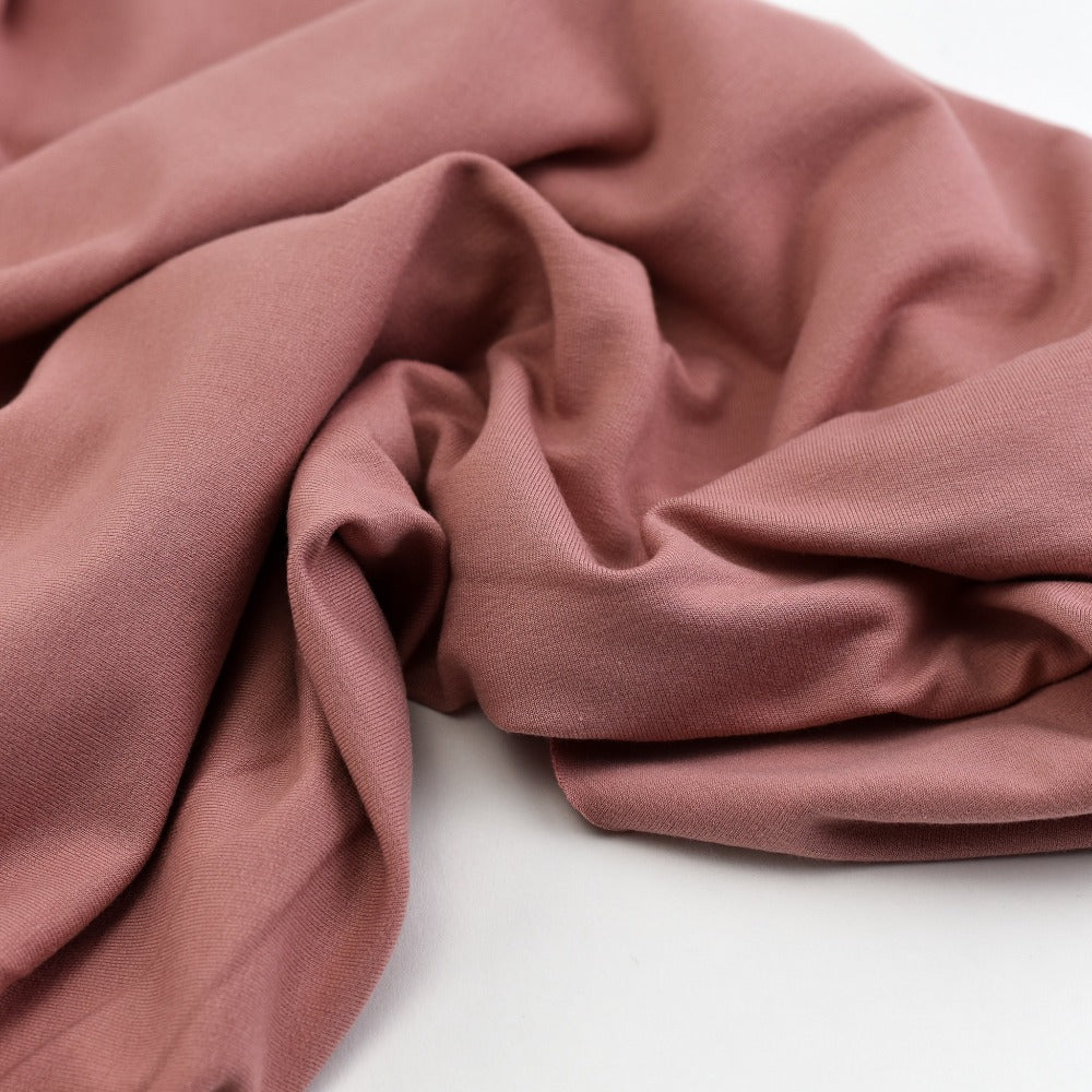Bamboo French Terry - Ash Rose