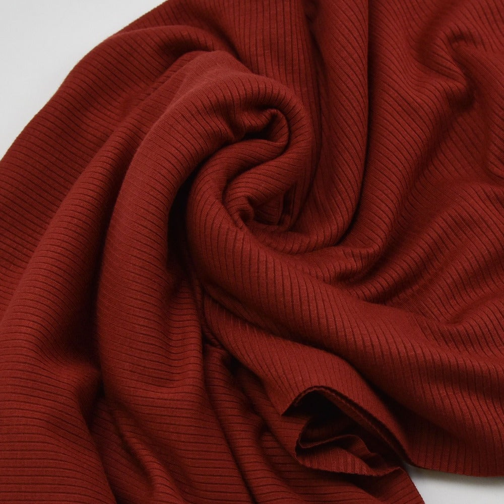 Ribbed Modal Knit - Sangria