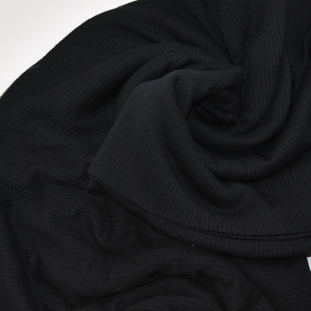 Ribbed Modal Knit - Black
