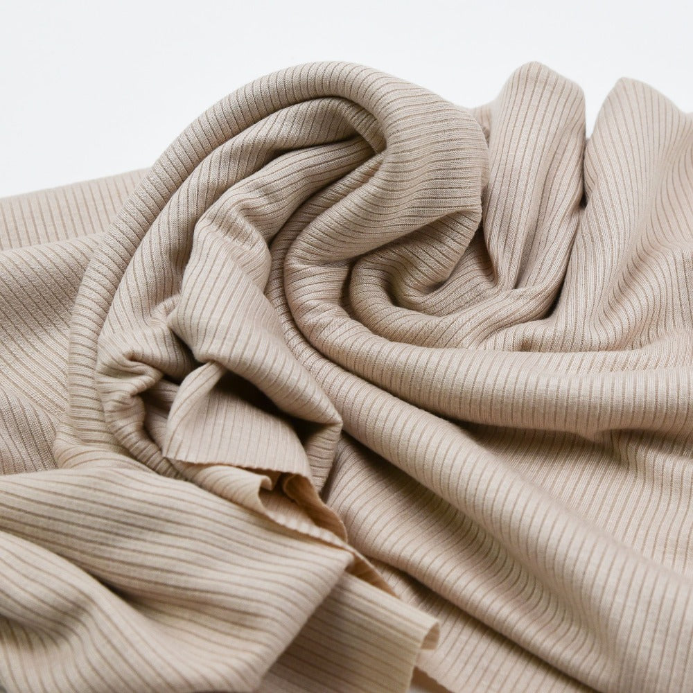Ribbed Modal Knit - Eggnog