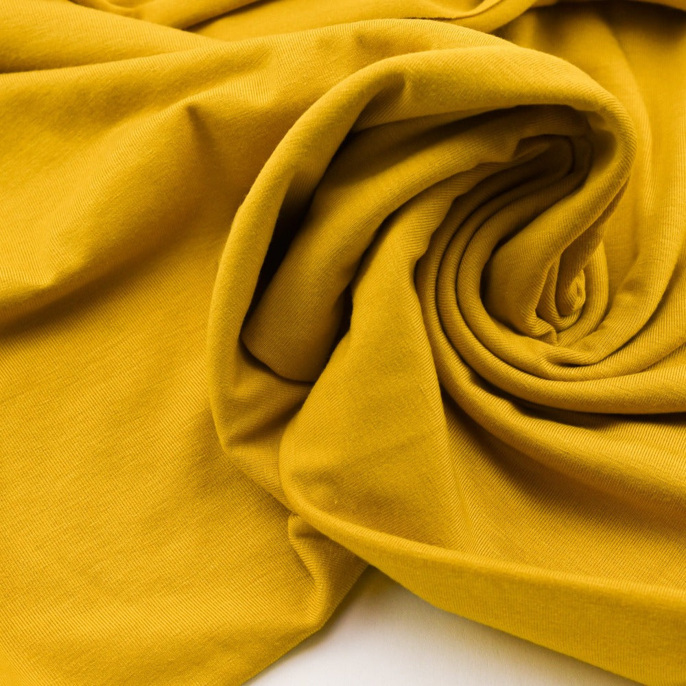 Bamboo Jersey Knit - Mustard