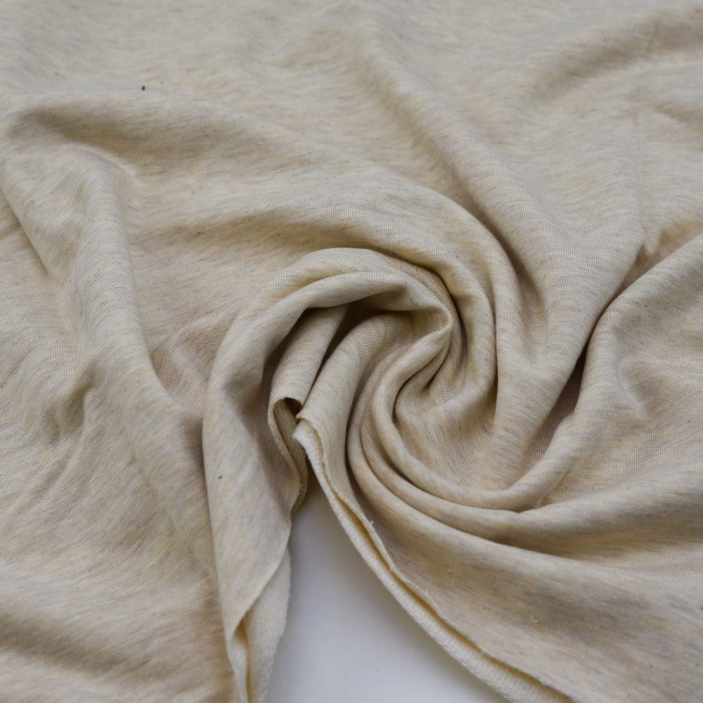 Bamboo Jersey Knit - Heather Almond