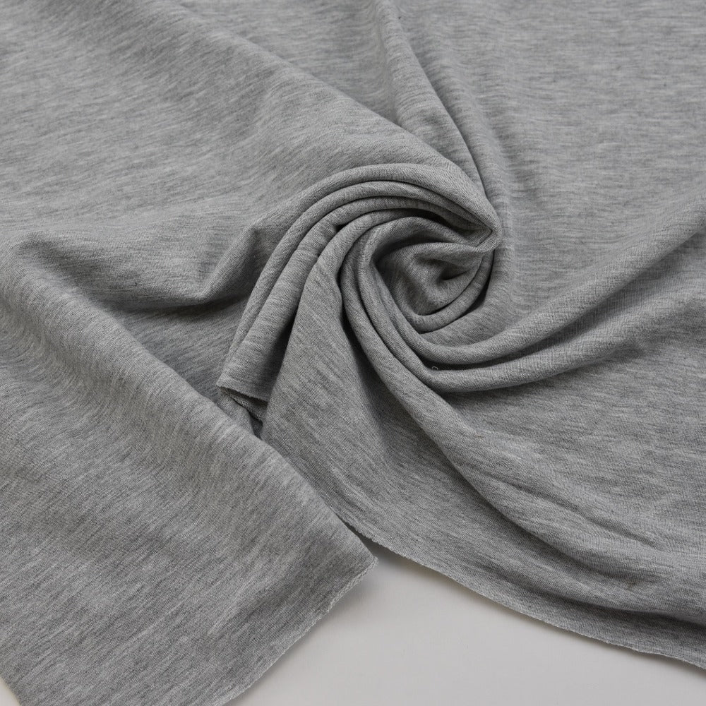 Bamboo French Terry - Heather Grey