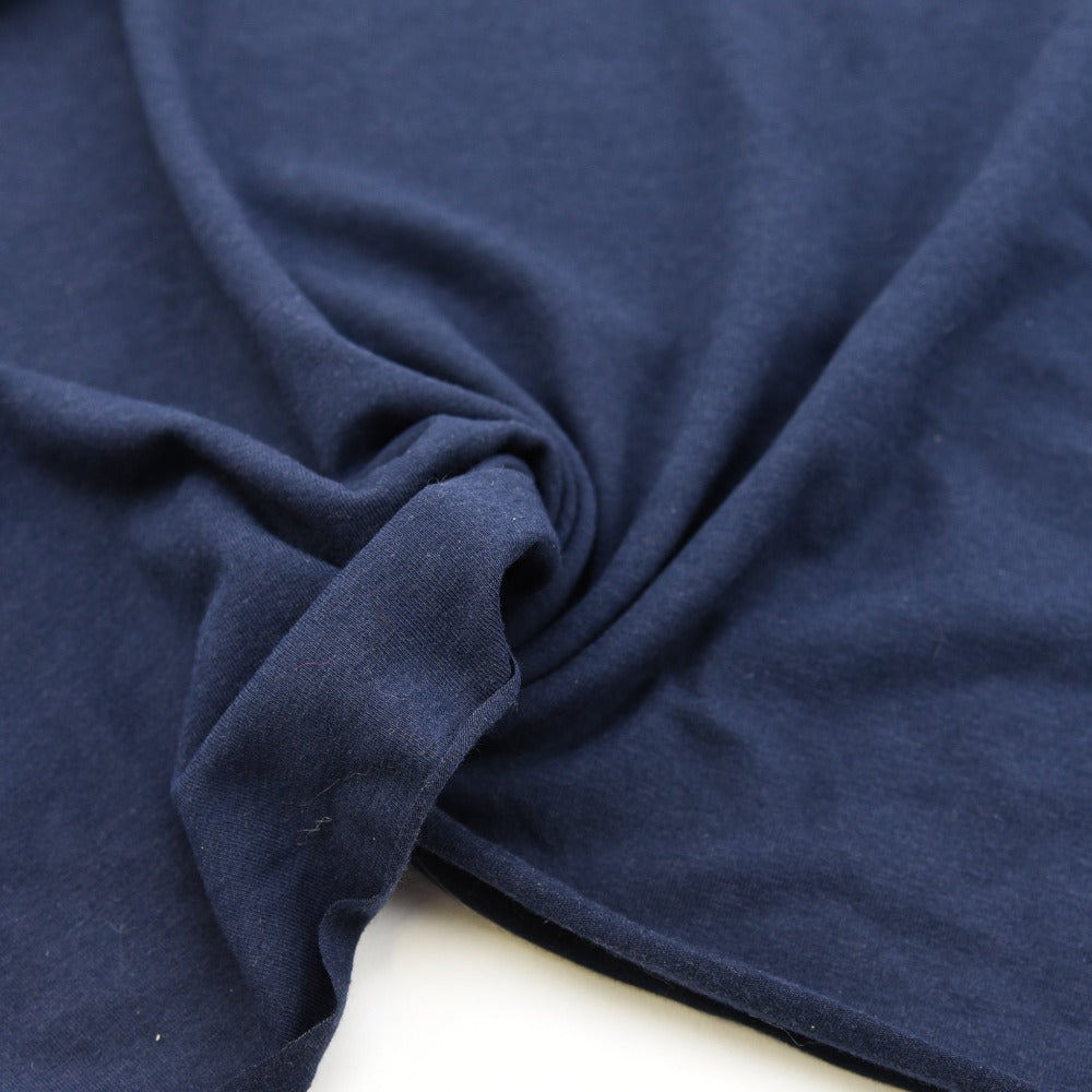 Bamboo Jersey Knit - Navy