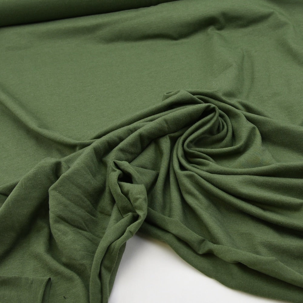 Bamboo Jersey Knit - Moss