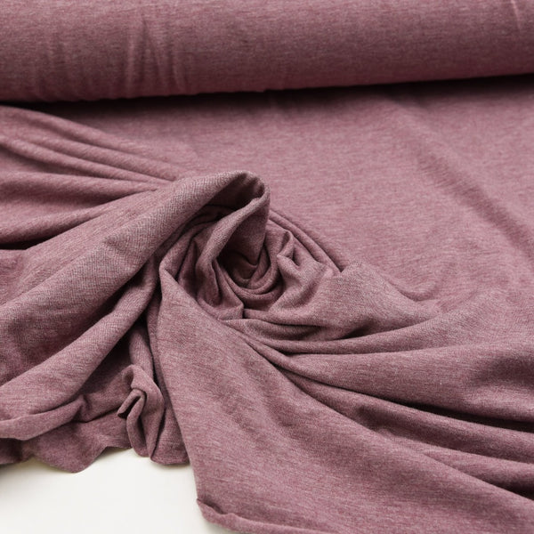 Bamboo French Terry - Heather Rose Brown - Thread Count Fabrics