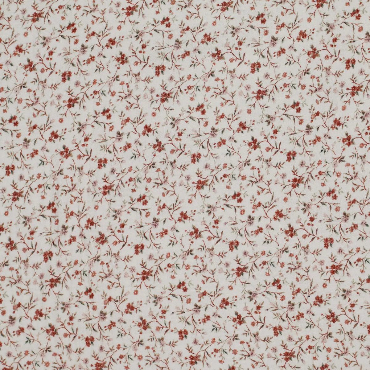 Romantic Flowers Beige | Double Gauze
