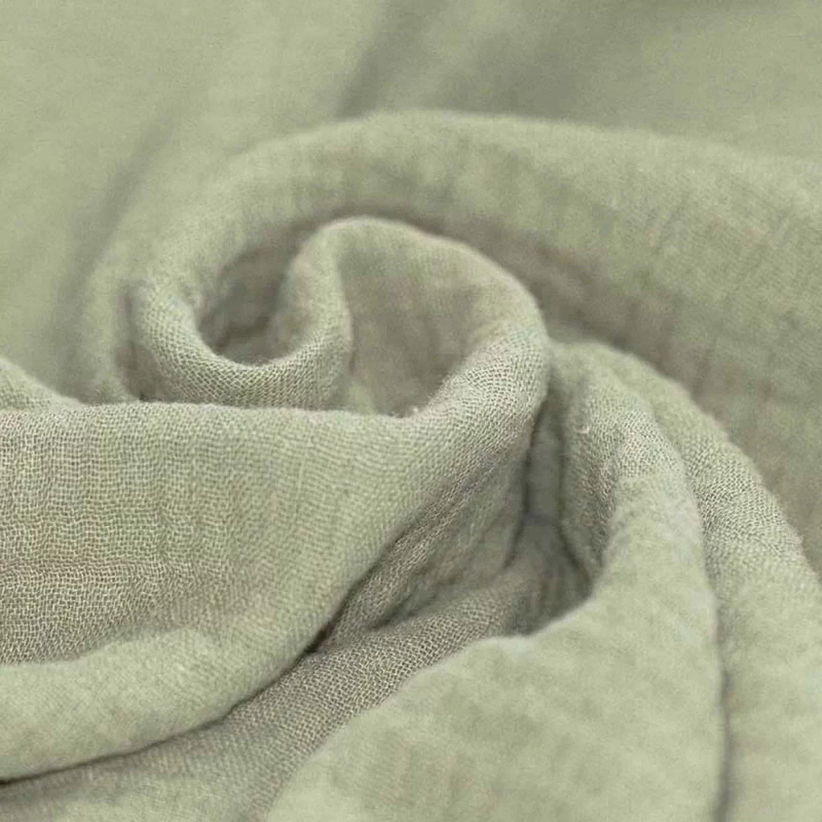 Solid Double Gauze - Dusty Green