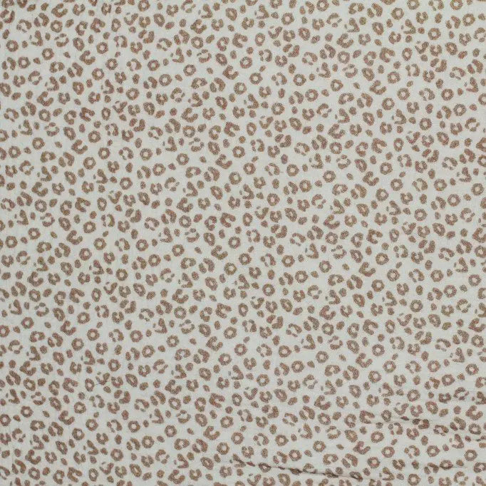 Leopard Print Beige | Double Gauze