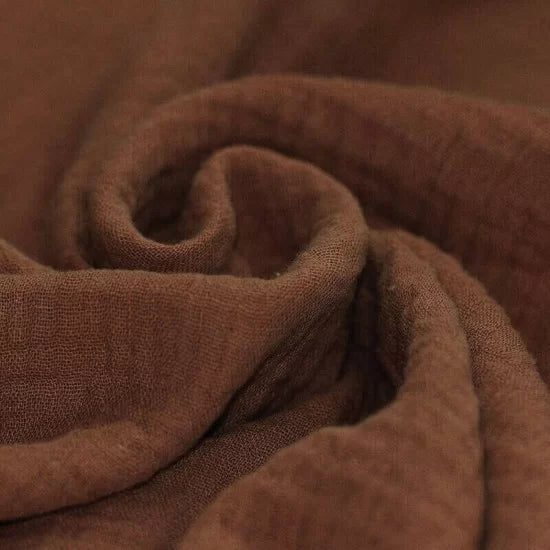 Solid Double Gauze - Light Brown