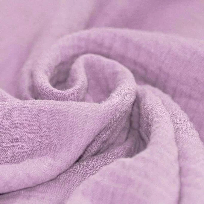 Solid Double Gauze - Pastel Lilac