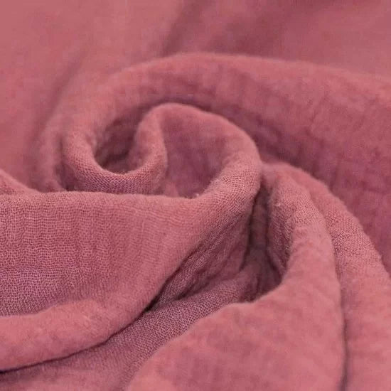 Solid Double Gauze - Raspberry