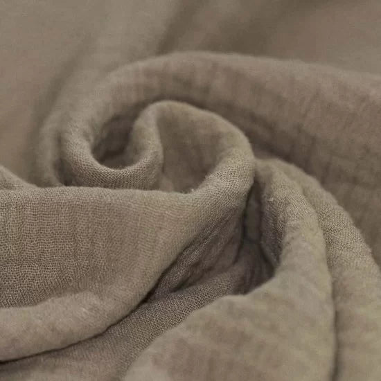 Solid Double Gauze - Taupe