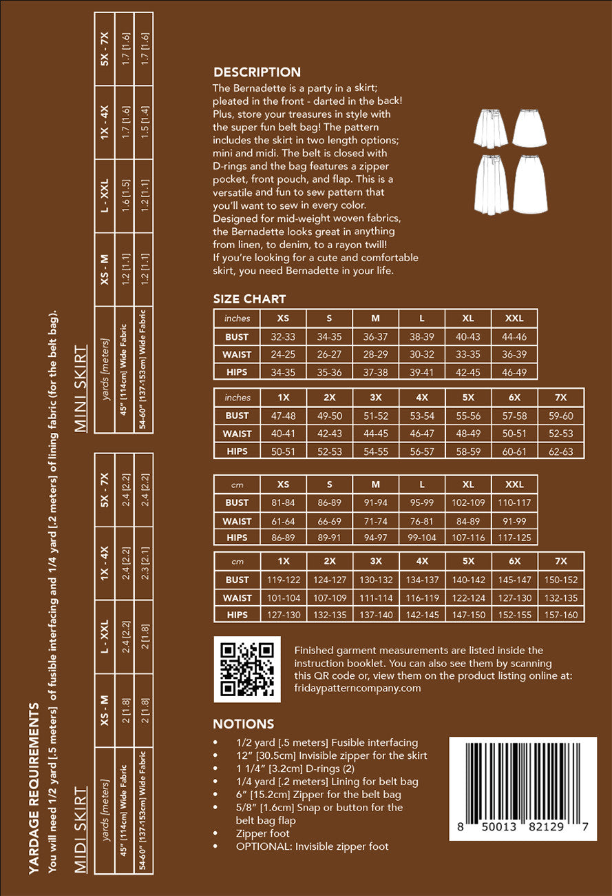 Bernadette Skirt Pattern