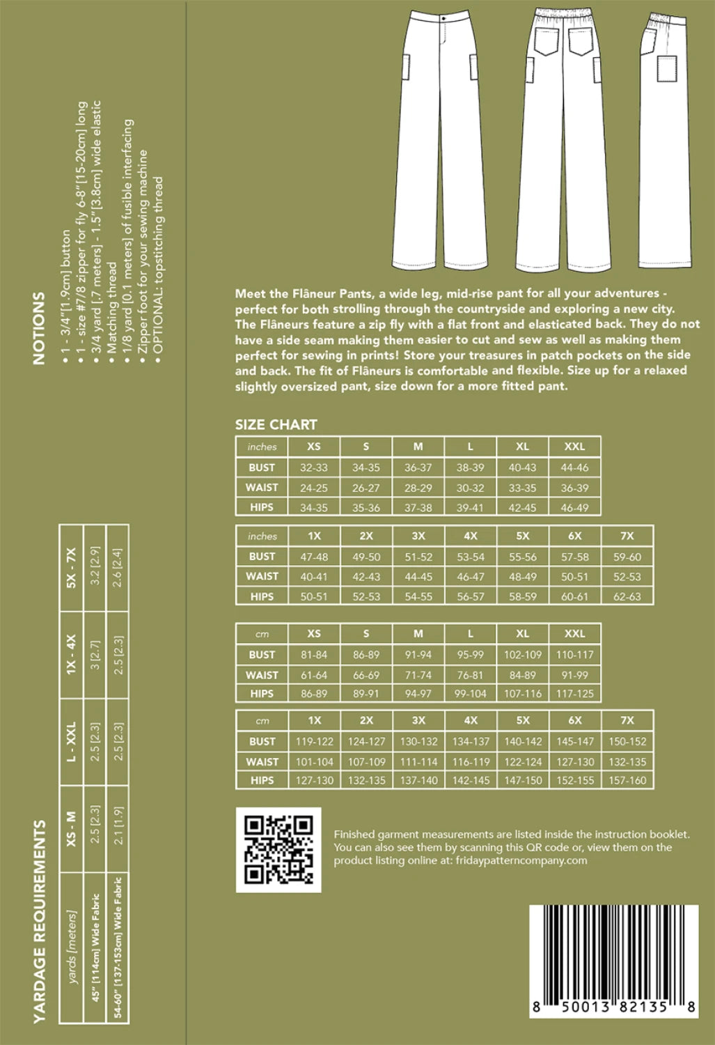 Flaneur Pants Pattern