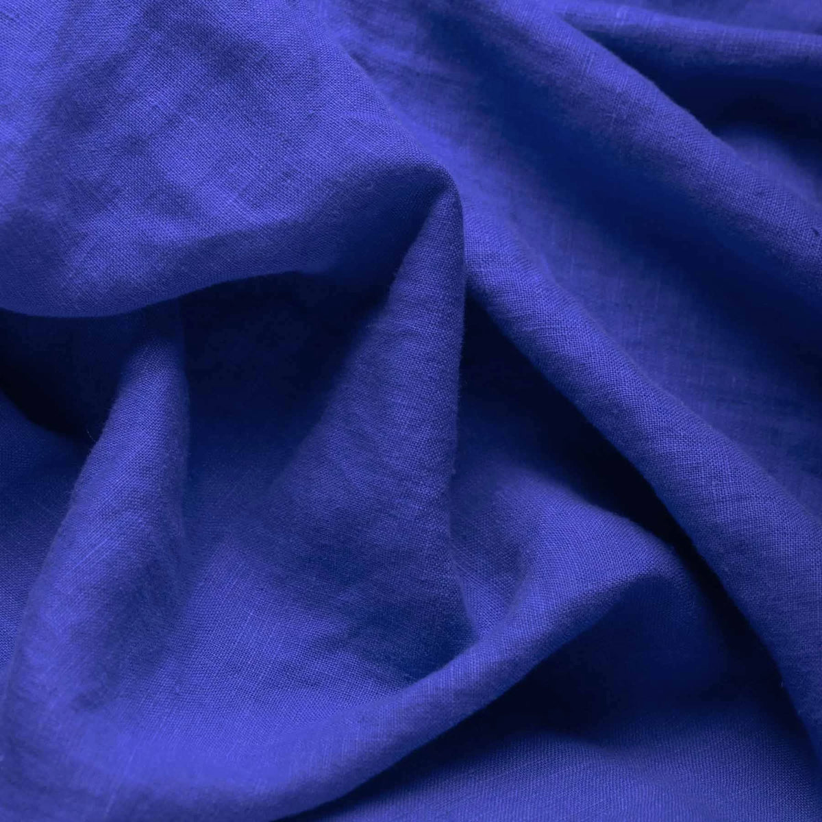 Stone Washed Linen - Cobalt