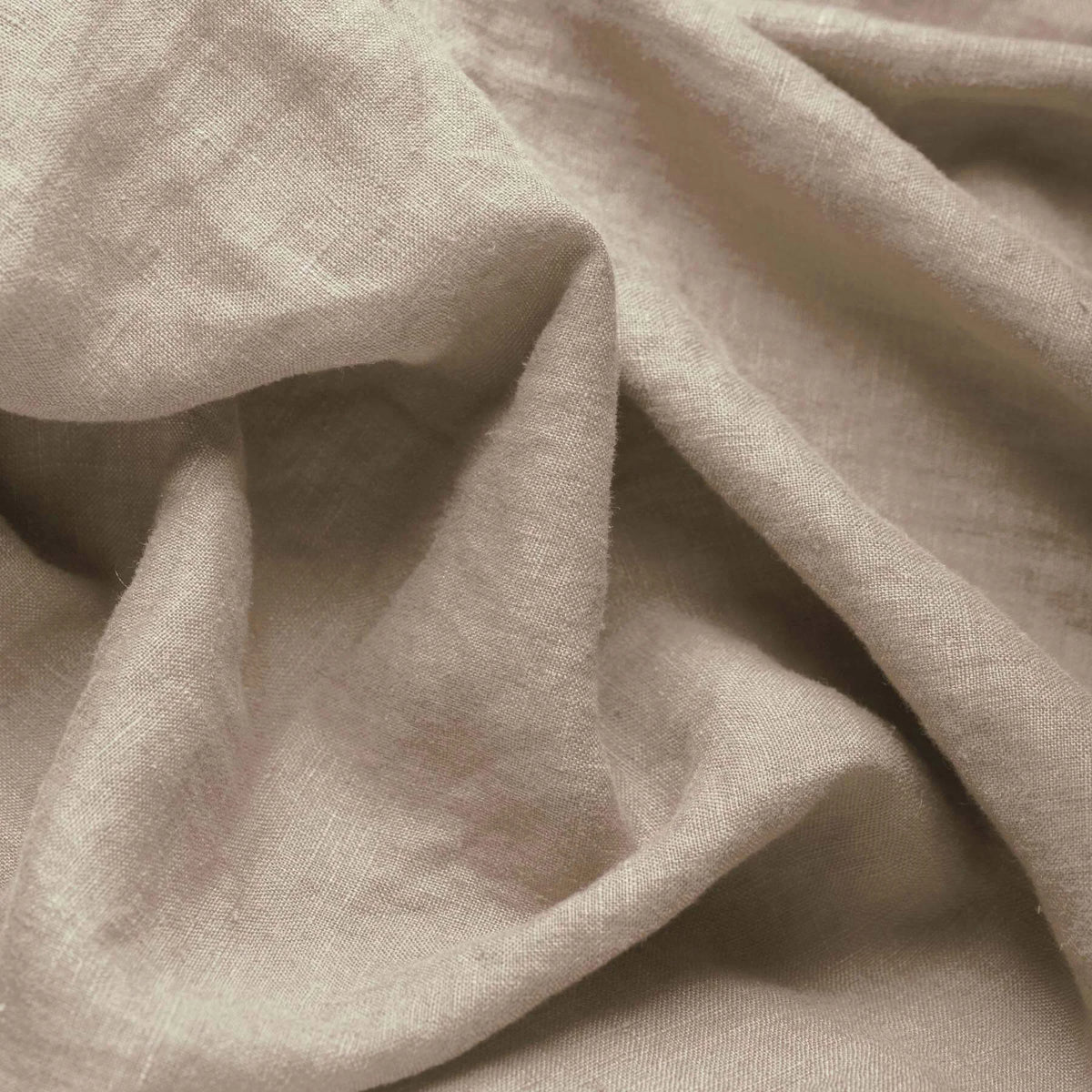 Stone Washed Linen - Dark Beige