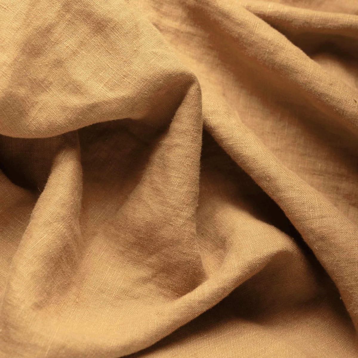 Stone Washed Linen - Camel