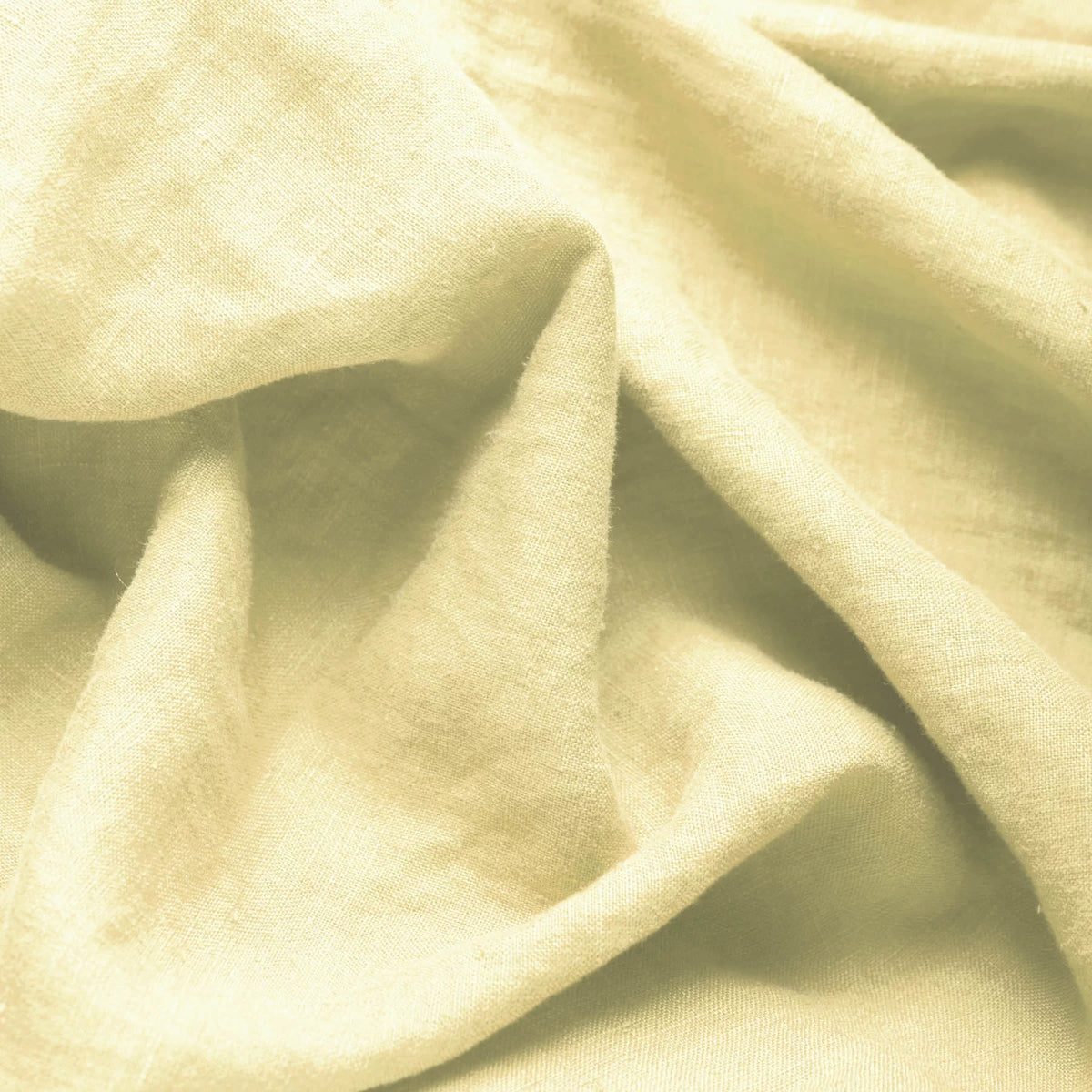 Stone Washed Linen - Light Yellow