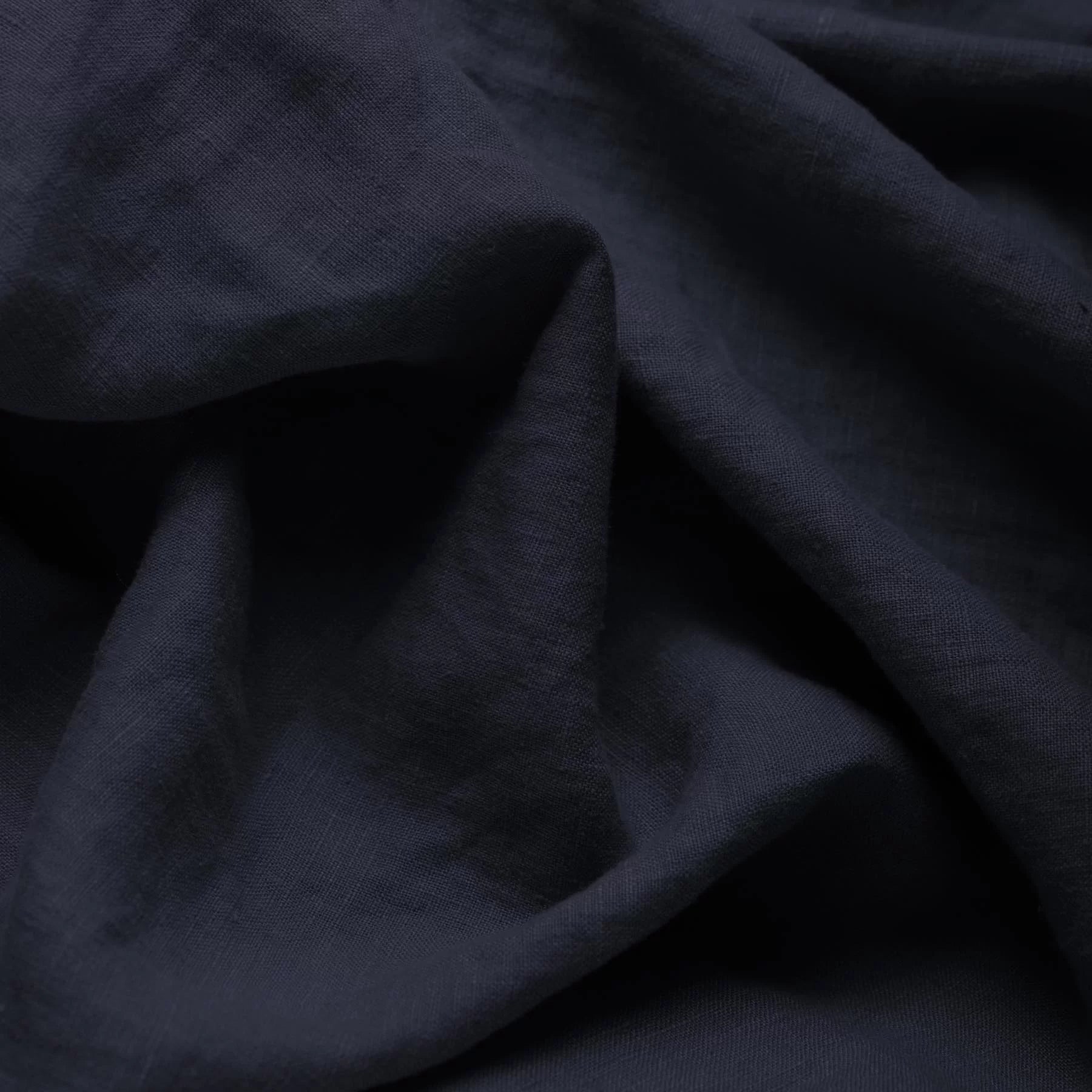 Stone Washed Linen - Navy