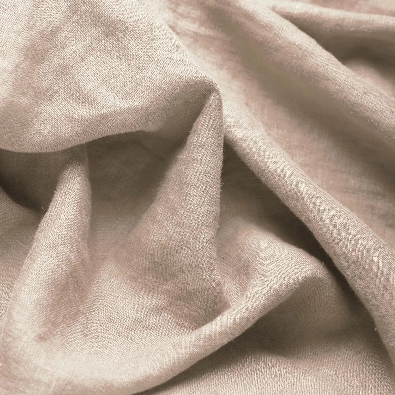 Stone Washed Linen - Sand Beige