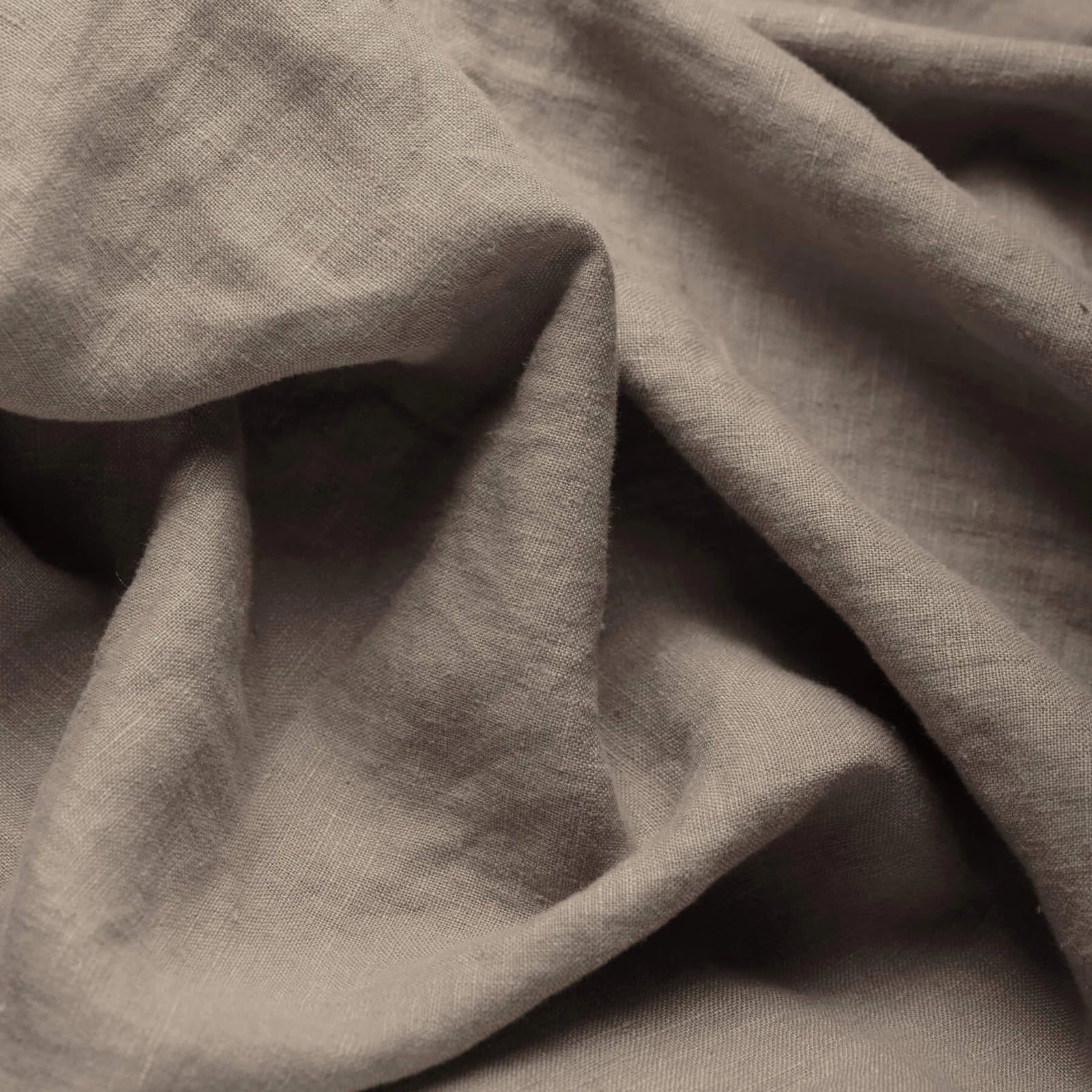 Stone Washed Linen - Taupe