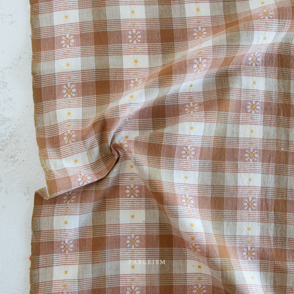Golden Hour - Daisy Plaid - Rose Gold