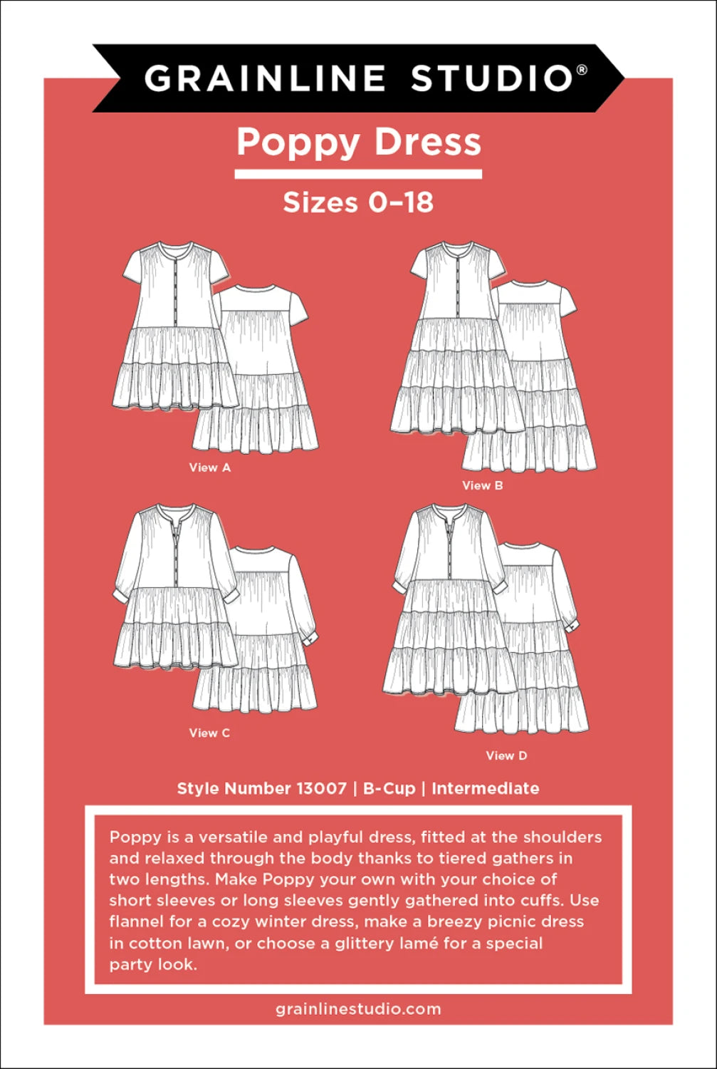 Poppy Dress - Sizes 0-18