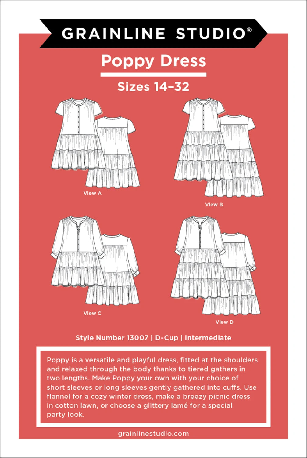 Poppy Dress - Sizes 14-32