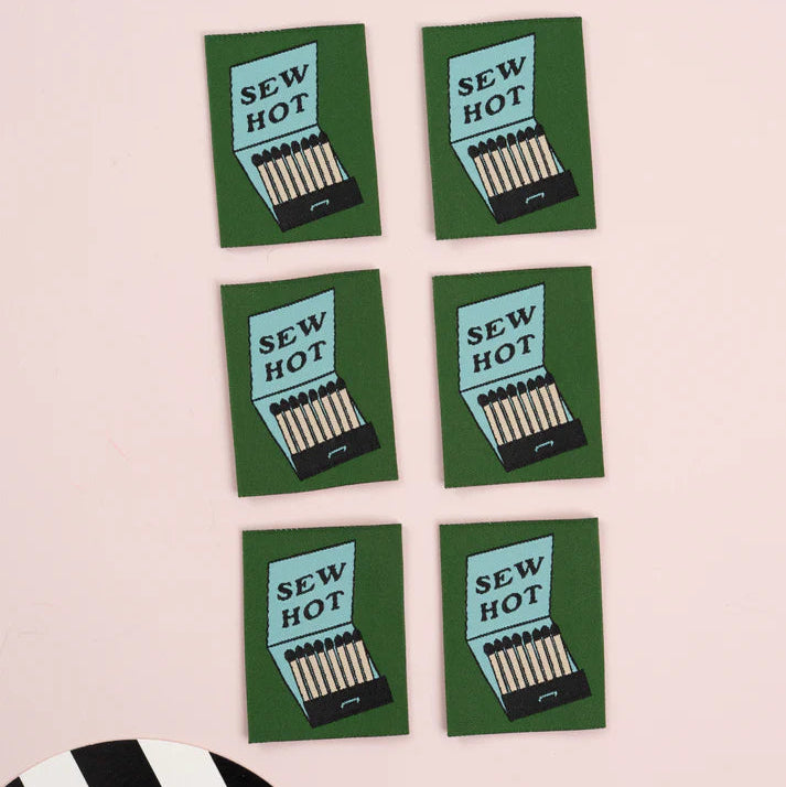 Woven Garment Labels 6-Pack - Sew Hot