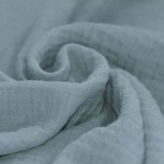 Solid Double Gauze - Old Green