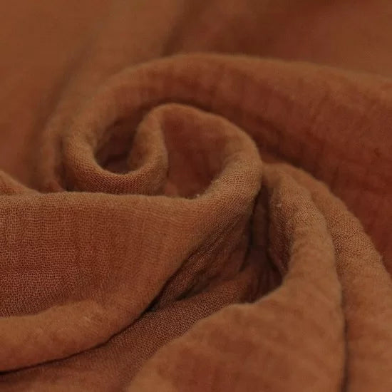 Solid Double Gauze - Cognac