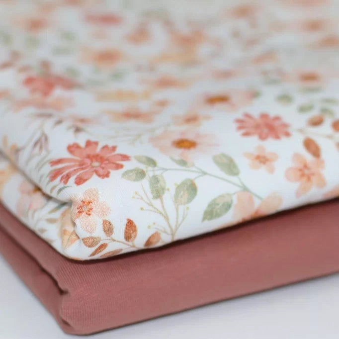 Pastel Flower Peach | Knit