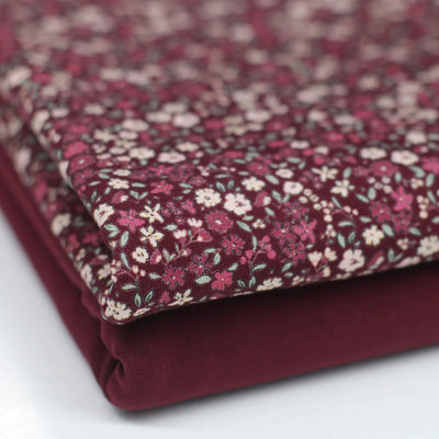 Pretty Flowers Bordeaux | Knit