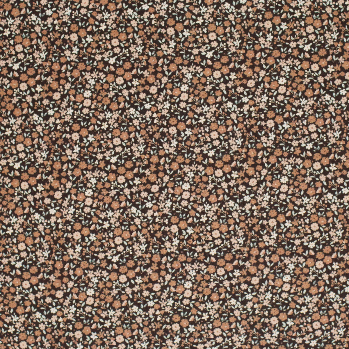 Pretty Flowers Brown | Knit