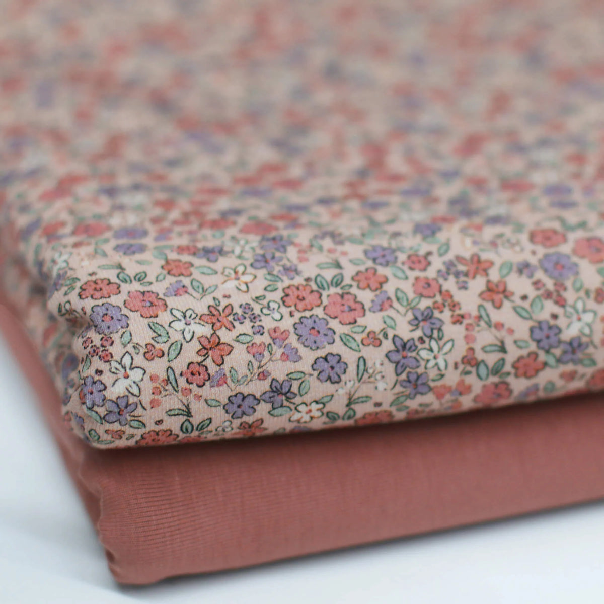 Pretty Flowers Clay Pink | Knit