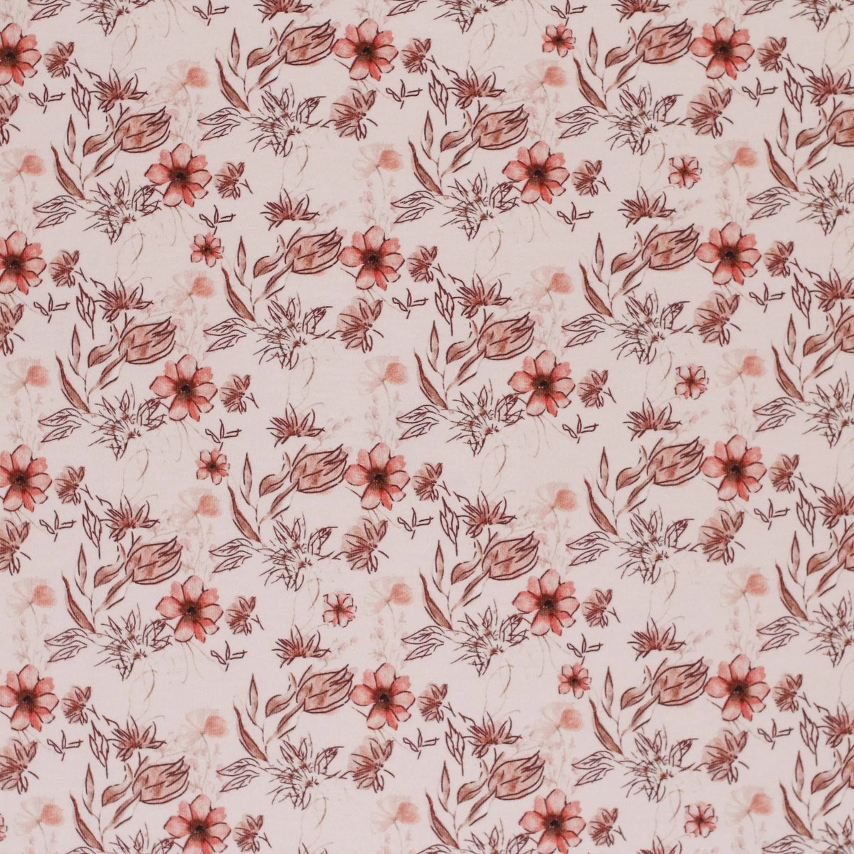 Clay Pink Flowery | Knit