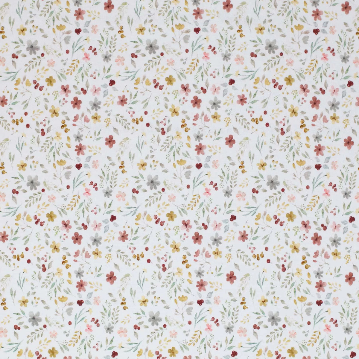 Cotton Poplin - Flower Collage