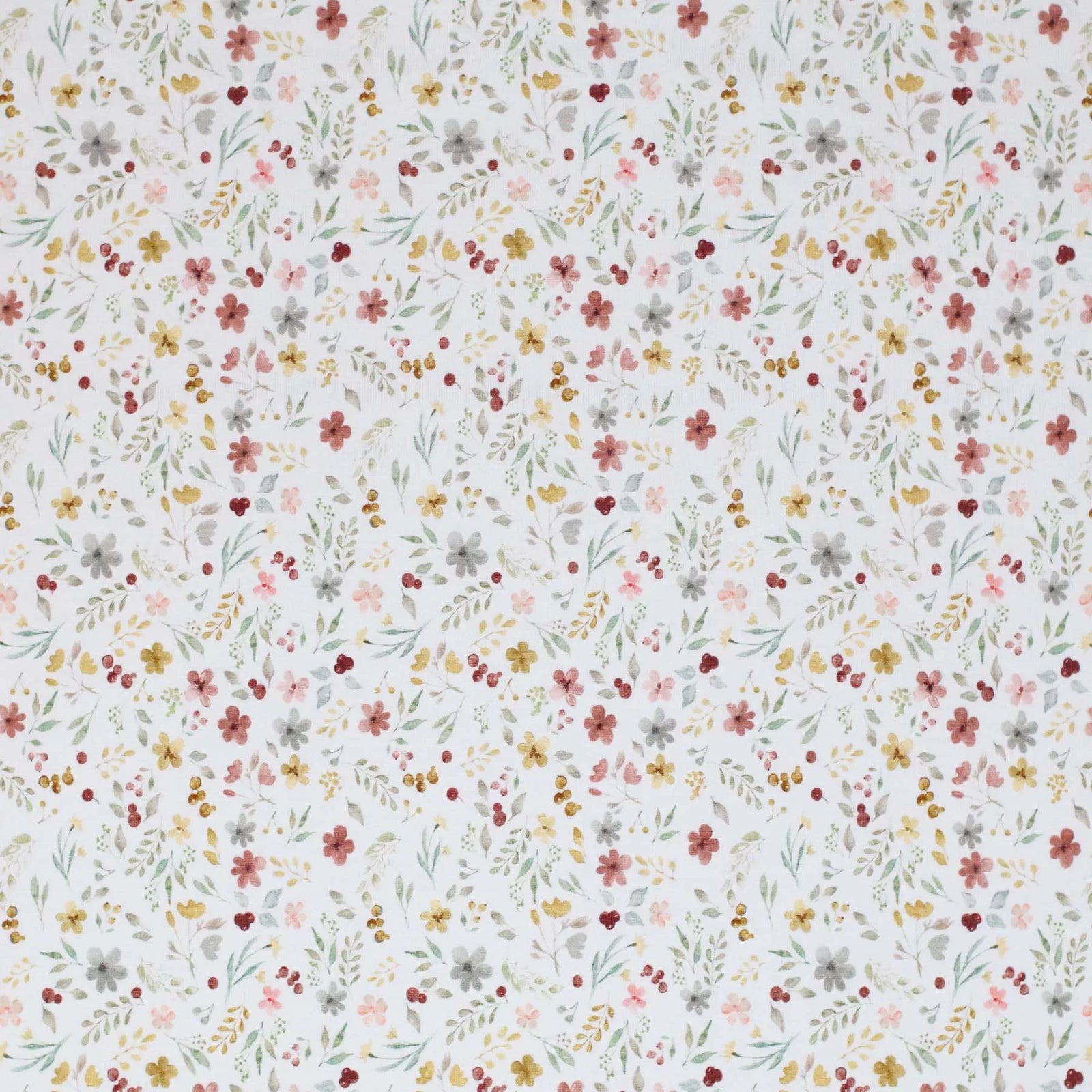Cotton Poplin - Flower Collage