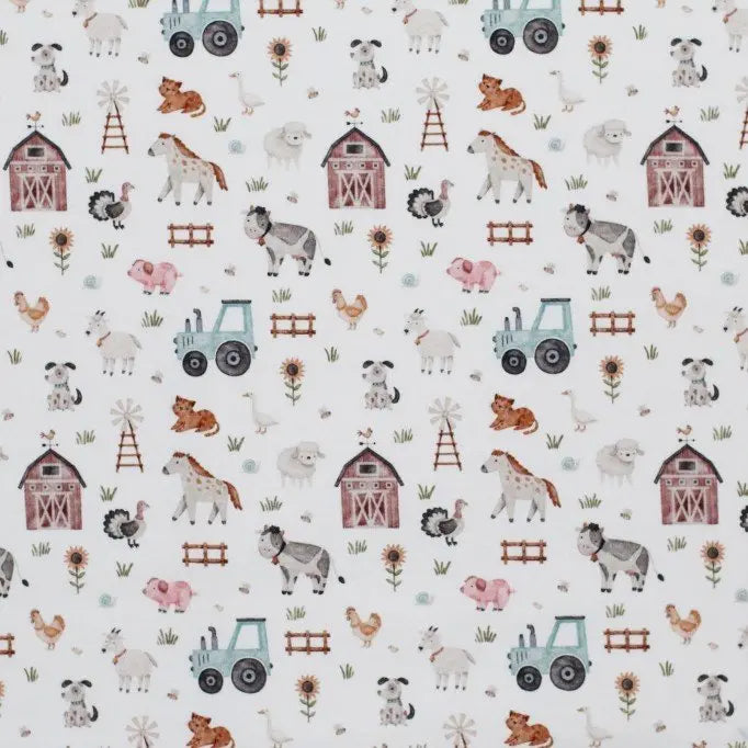 Cotton Poplin - Farm Life