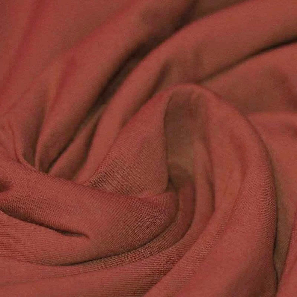 Solid Cotton Jersey - Rust | Knit