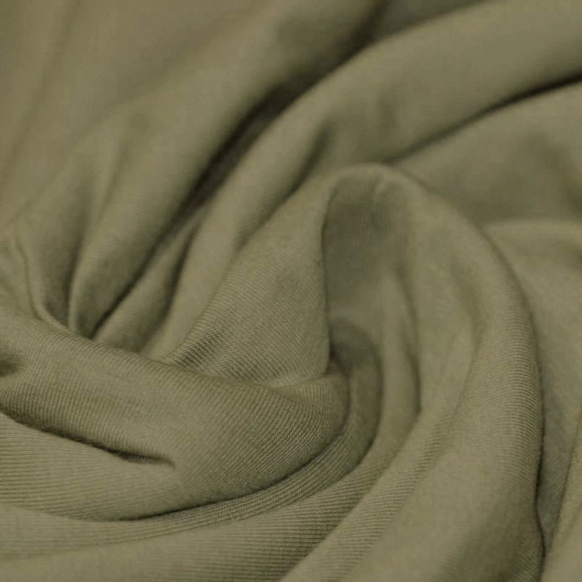 Solid Cotton Jersey - Olive | Knit