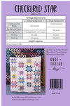 Checkered Star Quilt Pattern