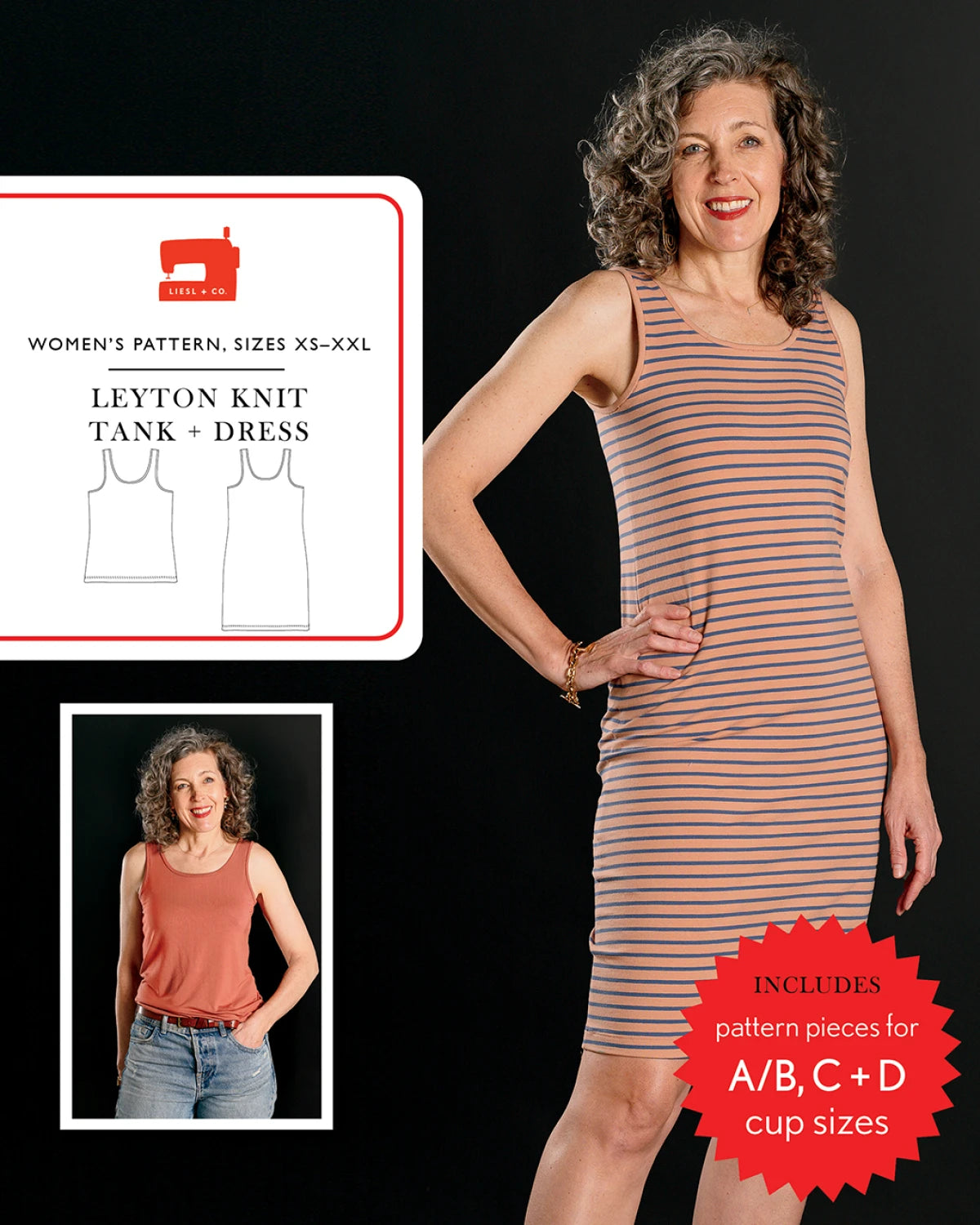 Leyton Knit Tank and Dress Pattern