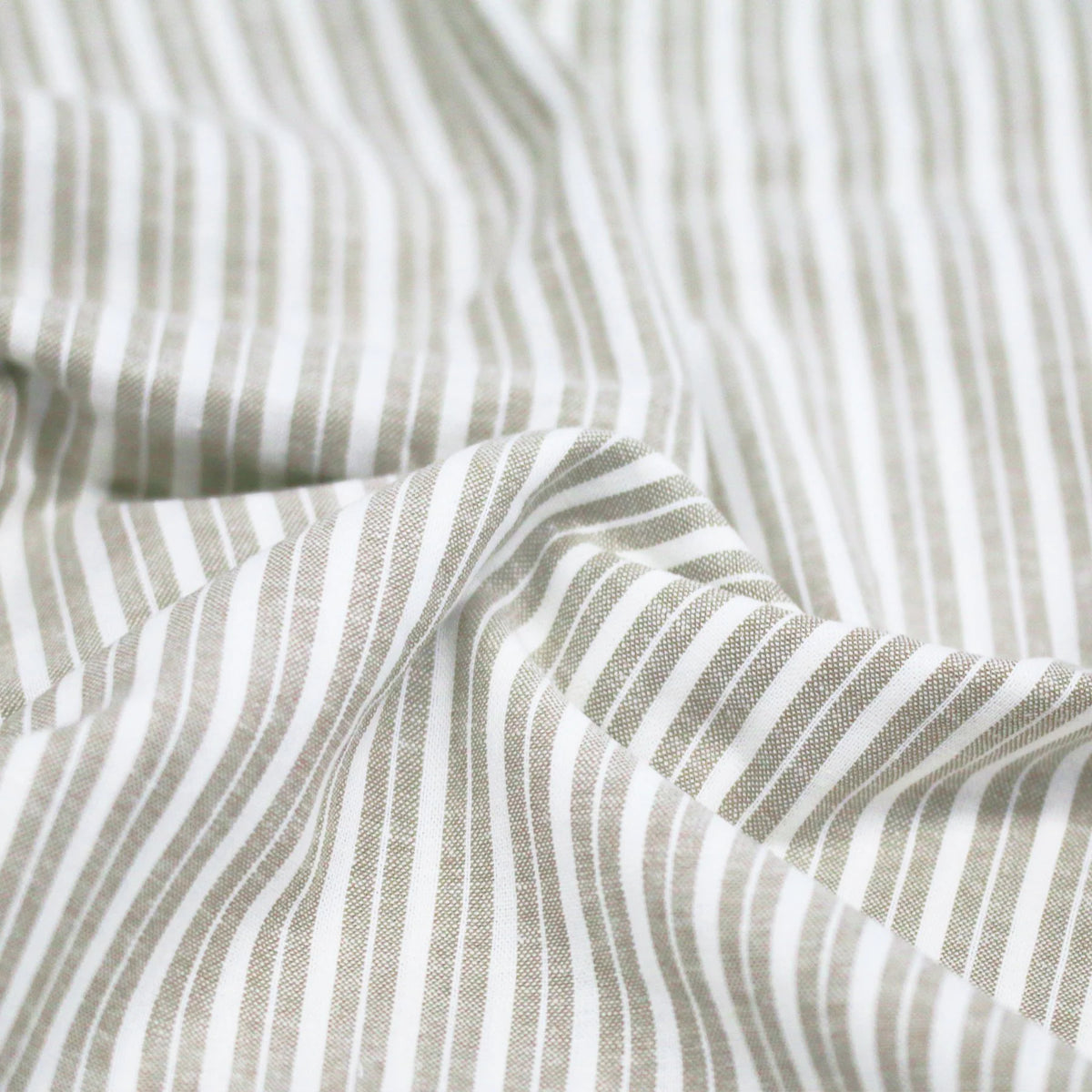 Linen Lira Stripe - Light Beige