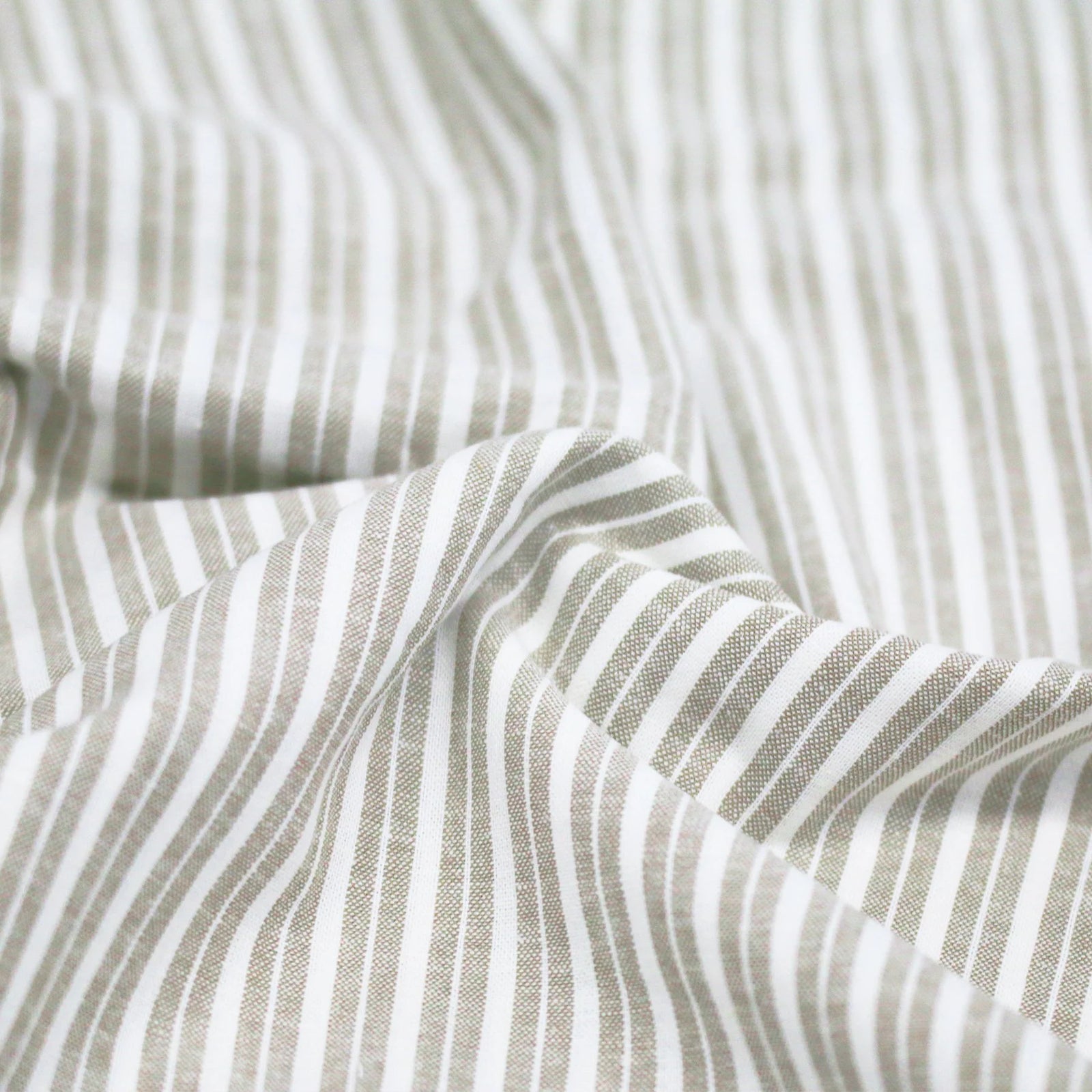 Linen Lira Stripe - Light Beige