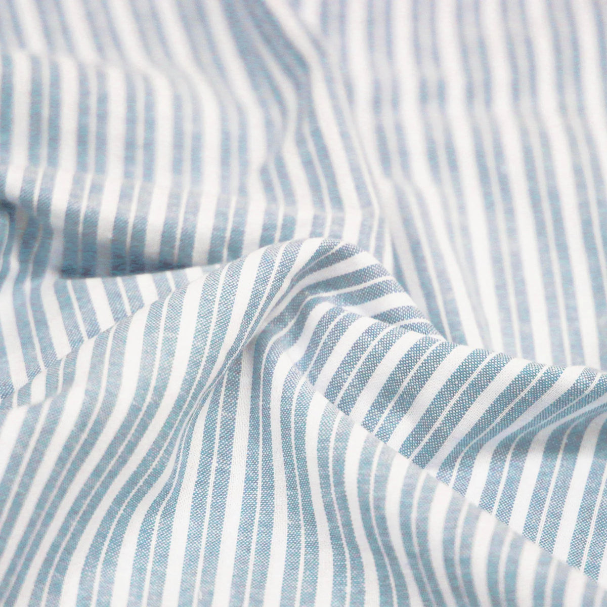 Linen Lira Stripe - Light Blue